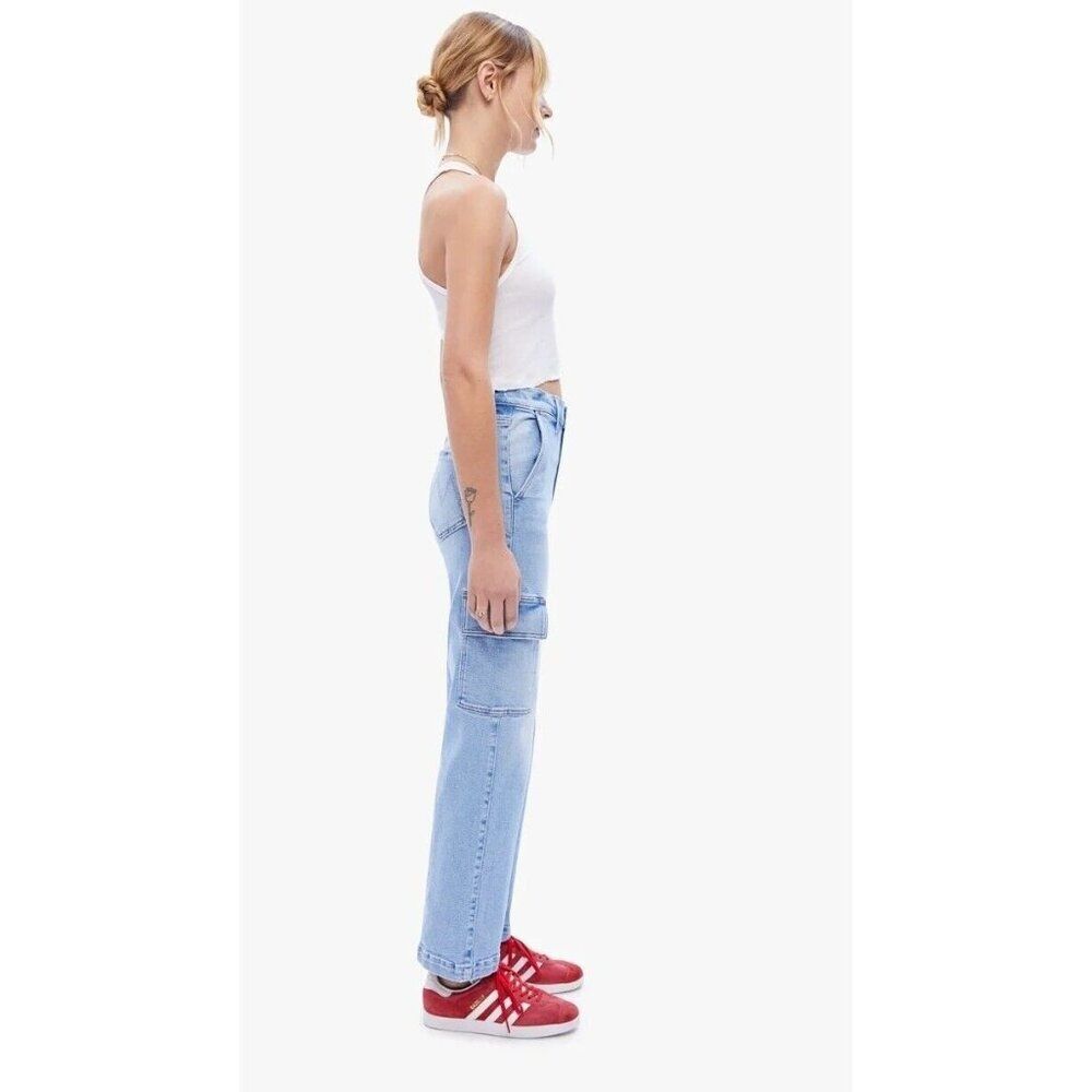 Mother Size 30 Straight Up Rambler Cargo Ankle in Bad Romance Straight Jeans - Picture 6 of 14